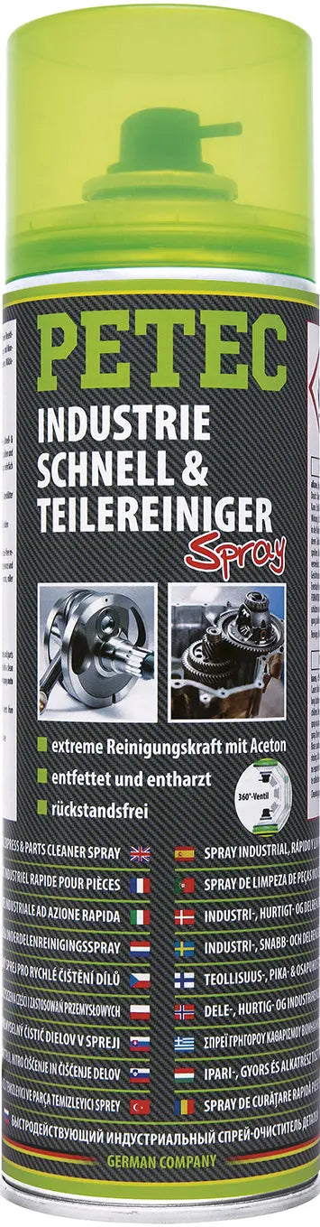 Unterliegt Anhang II der Verordnung (EU) 2019/1148 - Industrie-, Schnell-& Teilereiniger Spray - 500 ml PETEC