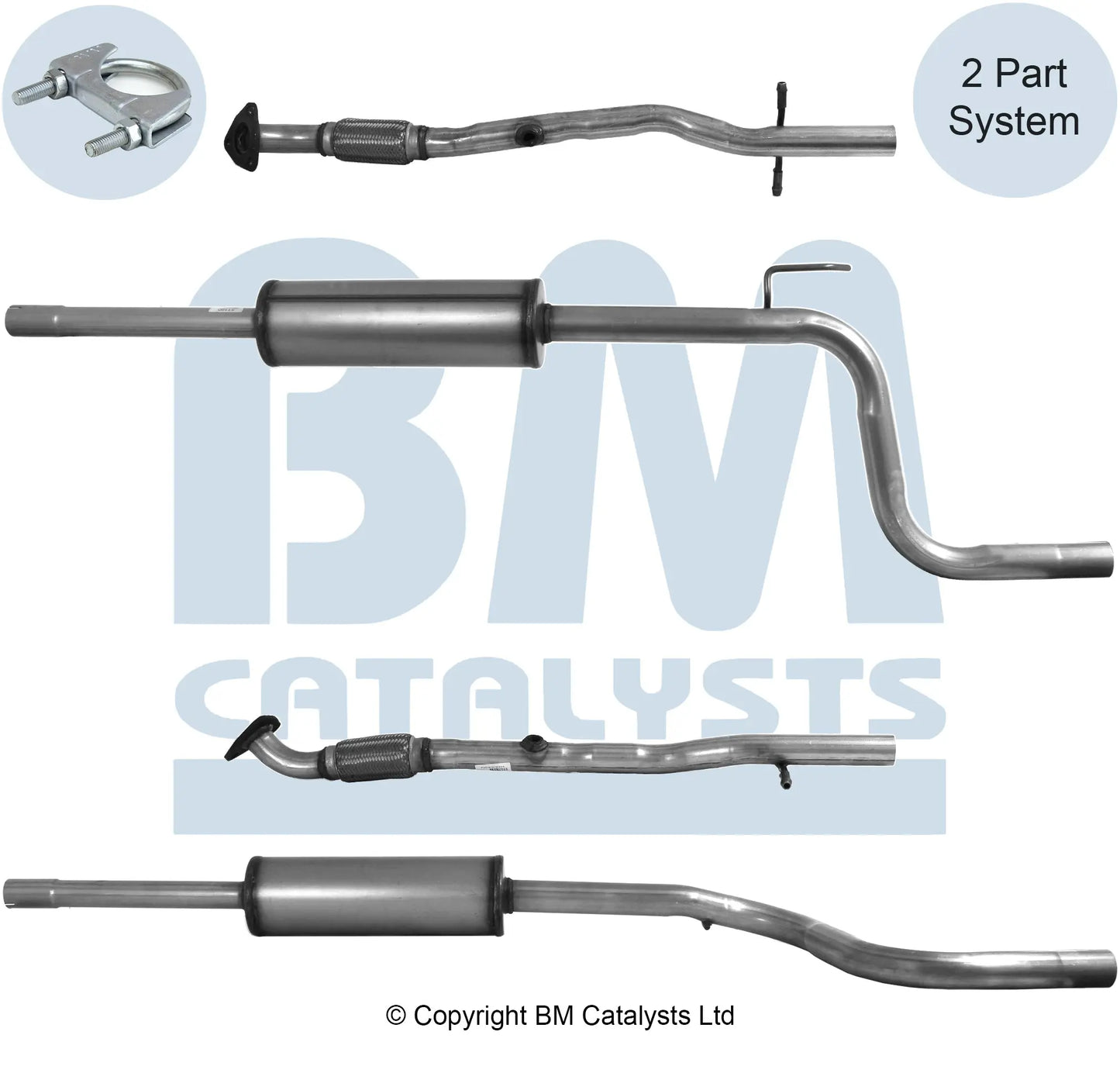 VERBINDUNGSROHR FÜR OPEL MERIVA B 1.4L BENZIN | EURO 5 ODER 6 | OEM: 95507077 BM CATALYSTS