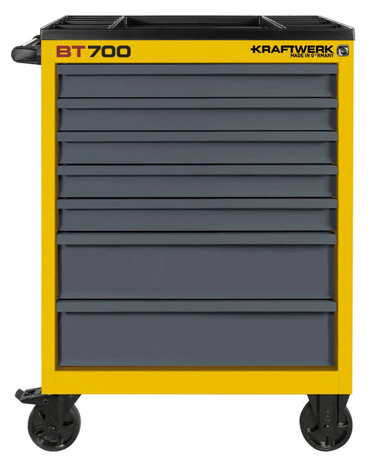 WERKSTATTWAGEN BT700 GELB 60/40 7 SCHUBLADEN, LEER KRAFTWERK BASIC LINE