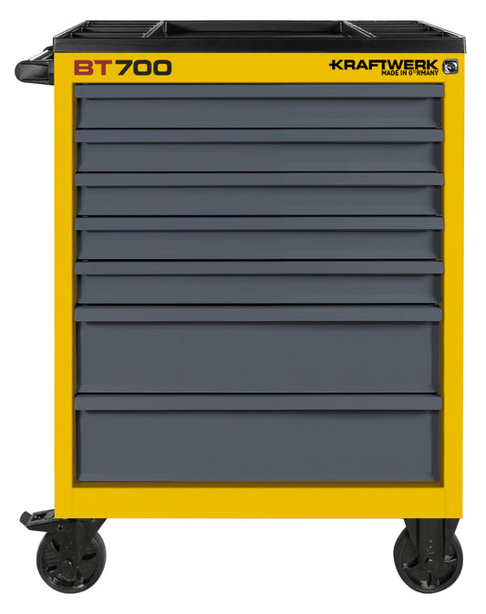 WERKSTATTWAGEN BT700 GELB 60/40 7 SCHUBLADEN, LEER KRAFTWERK BASIC LINE