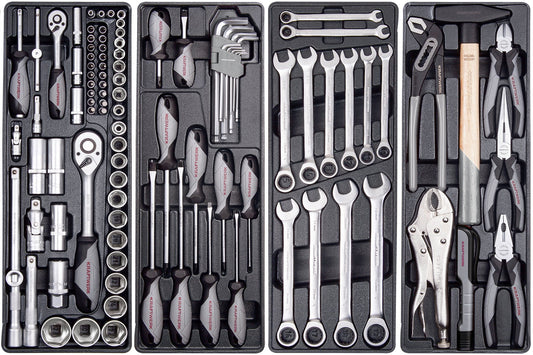 WERKZEUGKISTE BASIC-LINE, 1/4" + 1/2", 100-TLG. KRAFTWERK