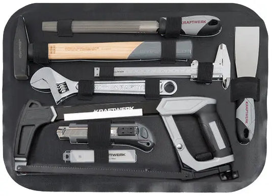 WERKZEUGKOFFER B100, ABS, 1/4" + 1/2", 170 TLG. KRAFTWERK