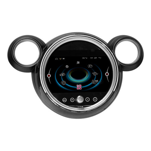 JFSound Android-Autoradio mit Navigation für MINI R60 (2011-2016) Klimabedienung oben, 9-Zoll-Display - Nahaufnahme 1 aus dem Originalfoto