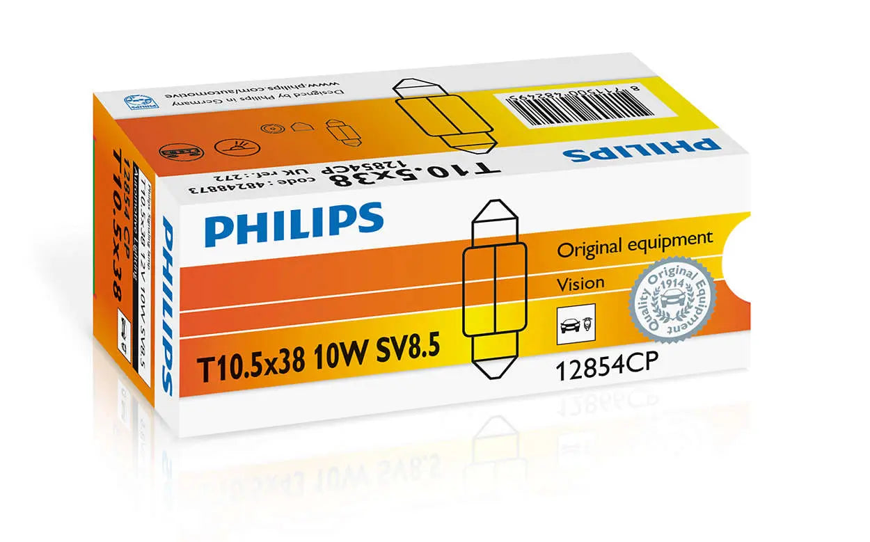 T10,5 x 38 Festoon Original equipment Vision 1st. Philips Samsuns Group