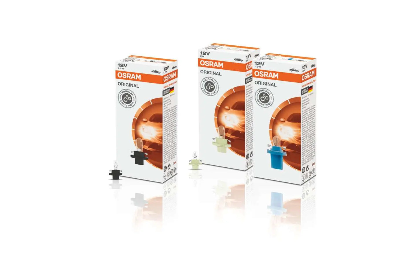 2W Kunststoffsockel Faltschachtel 12V Original OSRAM - Samsuns Group