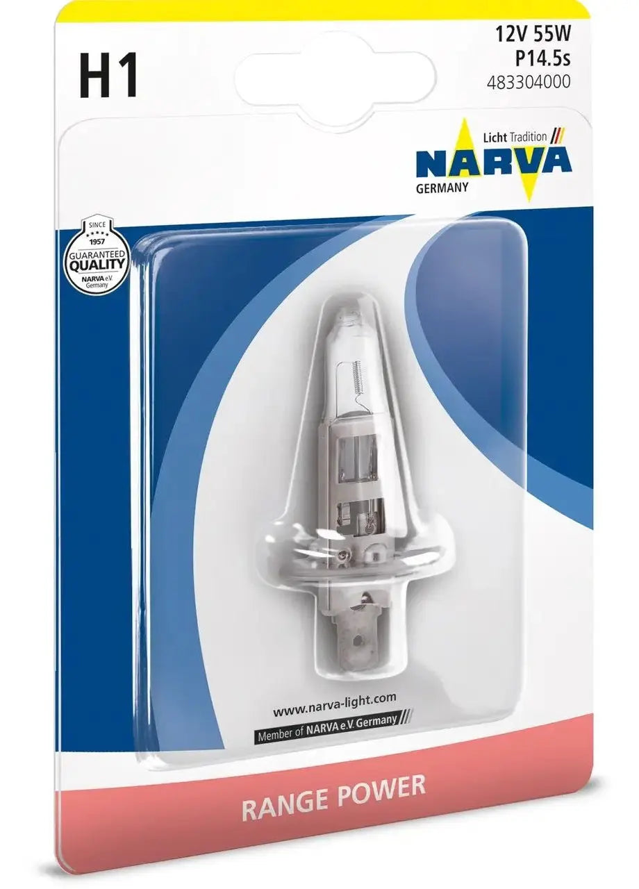 H1 RP 12V 55W P14,5s RANGE POWER NARVA - Samsuns Group