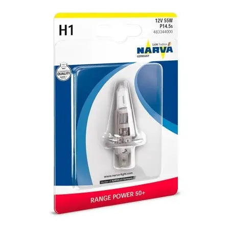 H1 55W P14,5S RP50+ 12V 55W P14,5s RANGE POWER 50+ NARVA - Samsuns Group