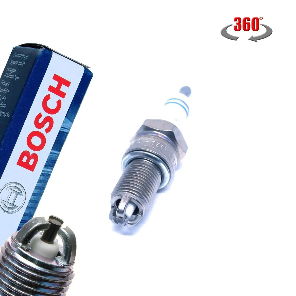 BOSCH Super Plus Zündkerze 0242235664 / WR7LTC+ 3 Polig Nickel elektrode - Samsuns Group