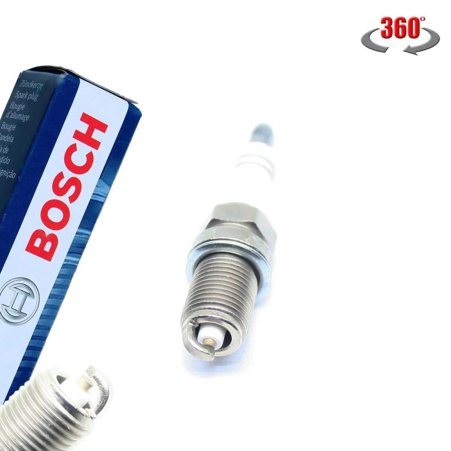 BOSCH Zündkerze Super Plus 0242240593 / FR6DC+ Auch für Gasbetrieb für AUDI VW - Samsuns Group