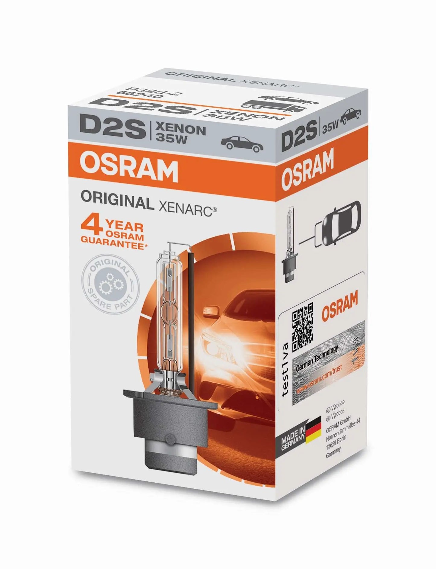 D2S 12V+24V 35W P32d-2 Original XENARC Faltschachtel OSRAM - Samsuns Group