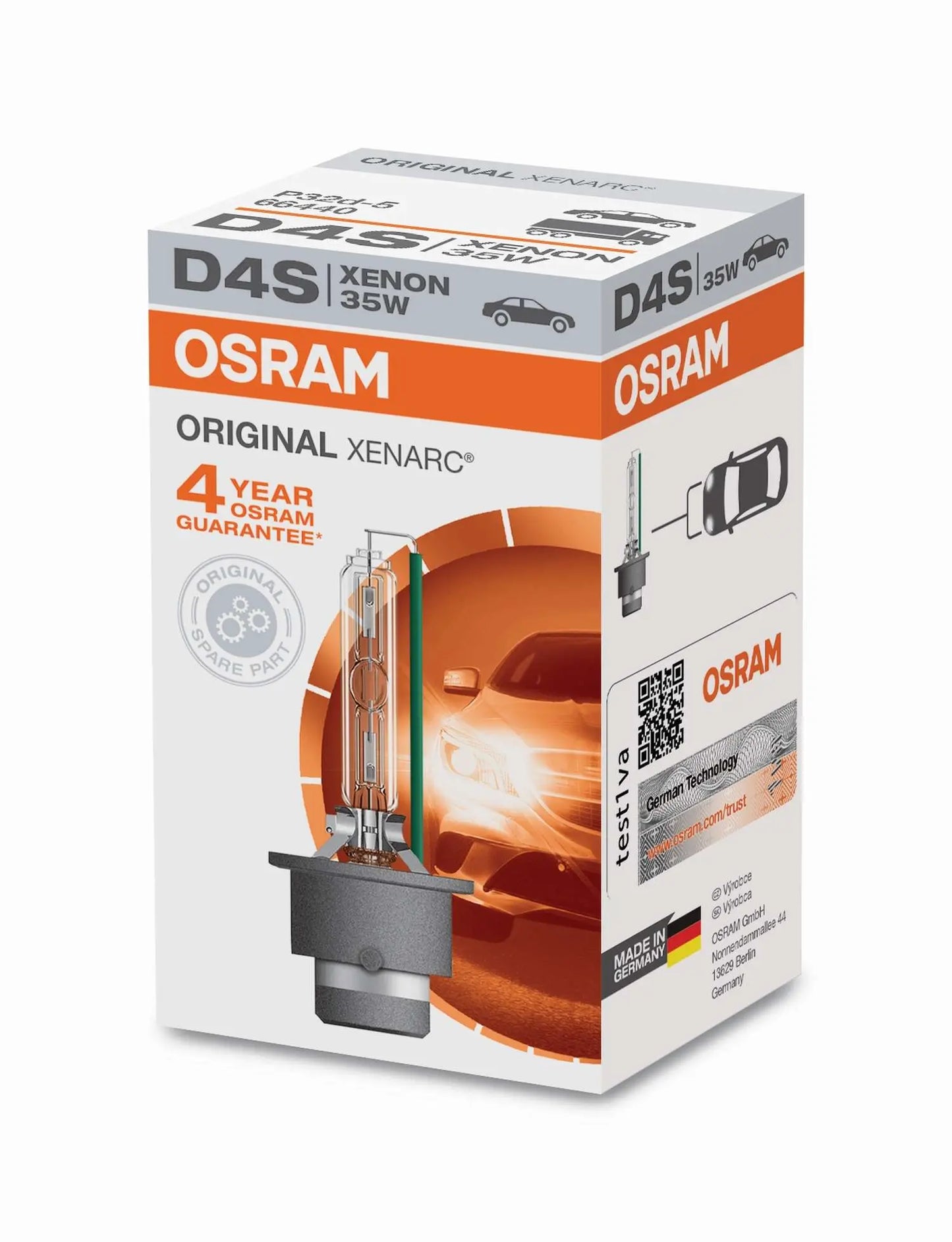 D4S 12V+24V 35W P32d-5 Original XENARC Faltschachtel OSRAM - Samsuns Group