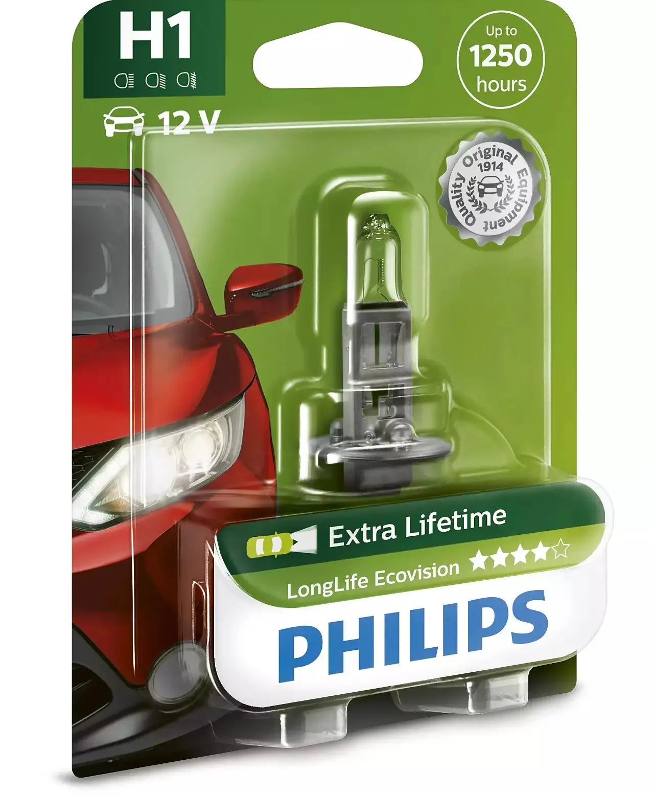 H1 12V 55W P14,5s LongLife EcoVision 1 St. Blister Philips - Samsuns Group