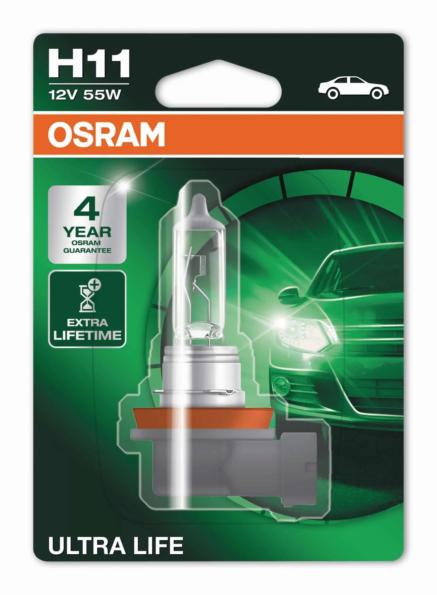 H11 12V 55W PGJ19-2 ULTRA LIFE 4 Jahre Garantie 1St. Blister OSRAM - Samsuns Group