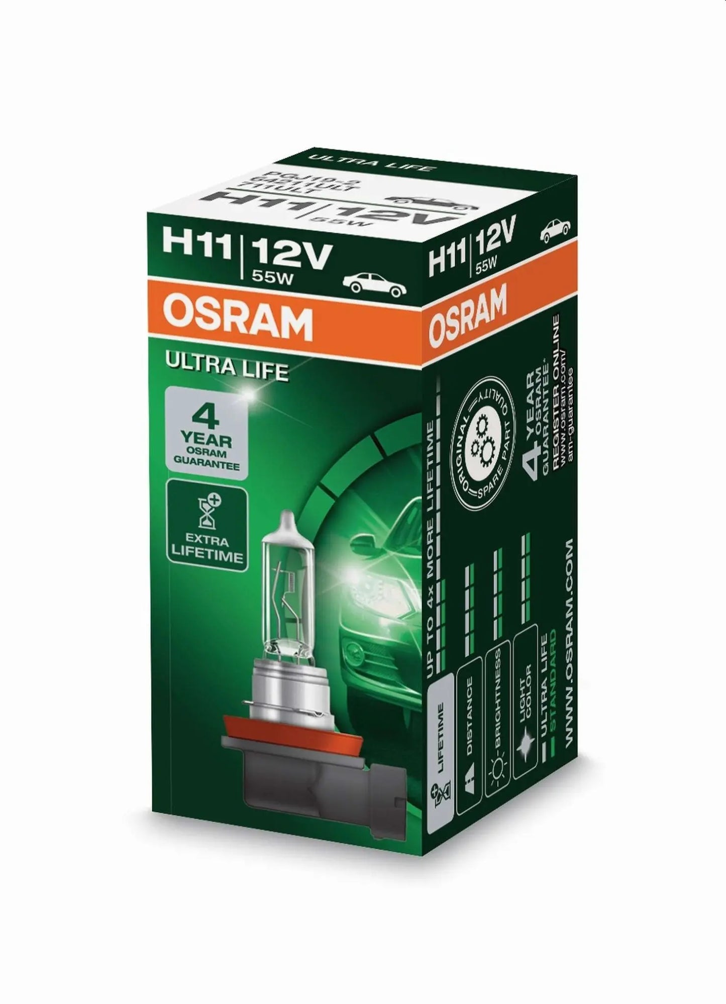H11 12V 55W PGJ19-2 ULTRA LIFE 4 Jahre Garantie 1St. Faltschachtel OSRAM - Samsuns Group