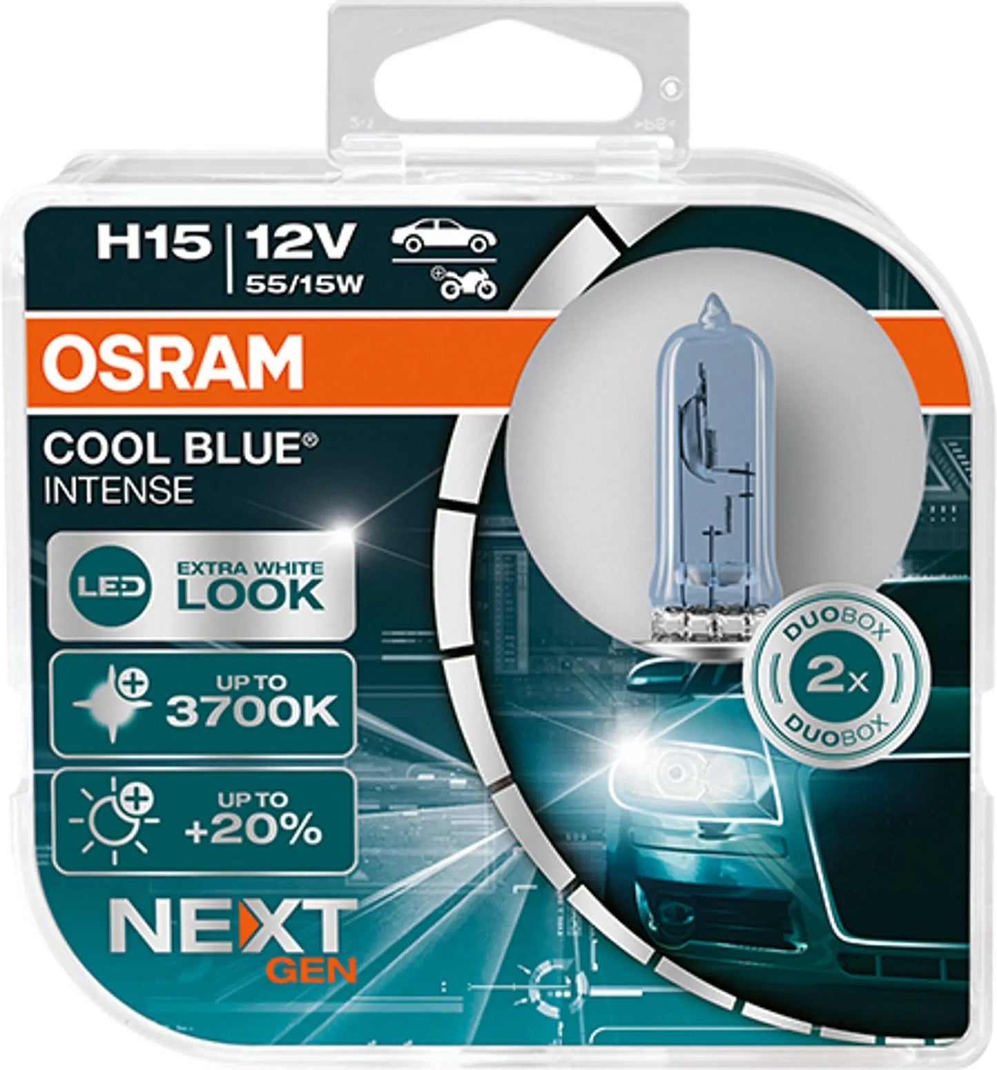 H15 12V 15/55W PGJ23t-1 Cool Blue INTENSE NextGeneration 3700K +100% 2St OSRAM - Samsuns Group