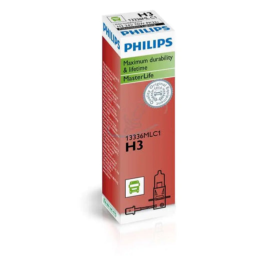 H3 24V 70W PK22s MasterLife C1 1 St. Philips - Samsuns Group