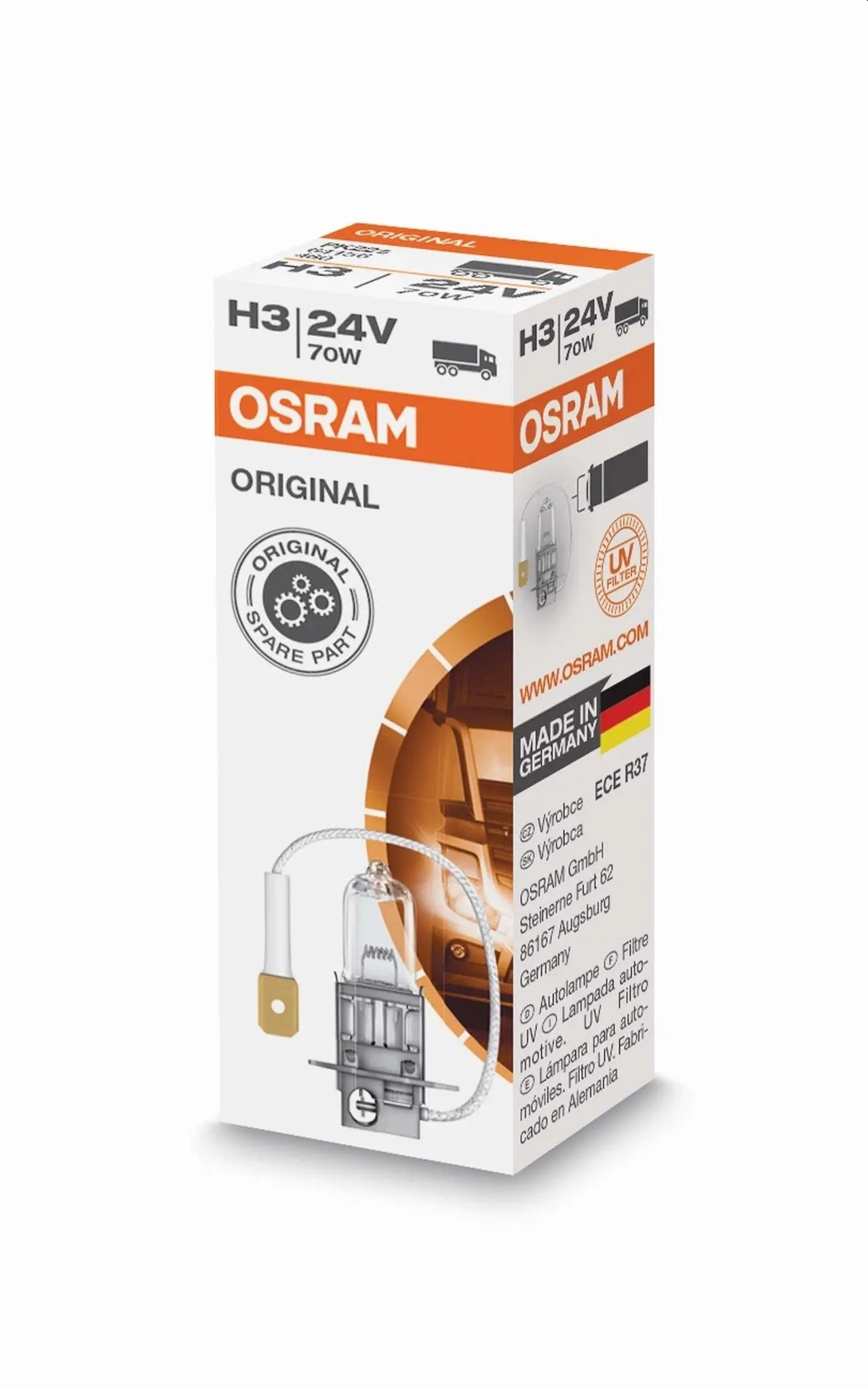 H3 24V 70W PK22s Original Faltschachtel OSRAM - Samsuns Group