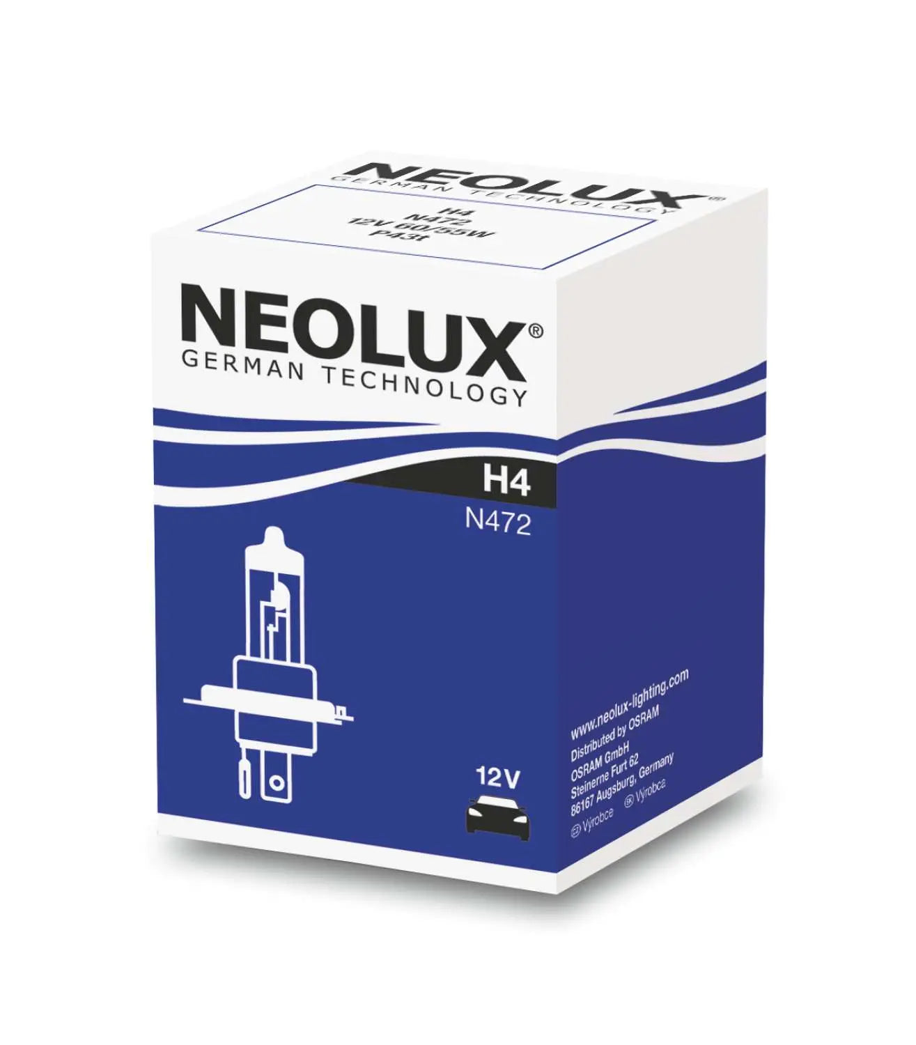 H4 12V 60/55W P43t 1st. NEOLUX - Samsuns Group
