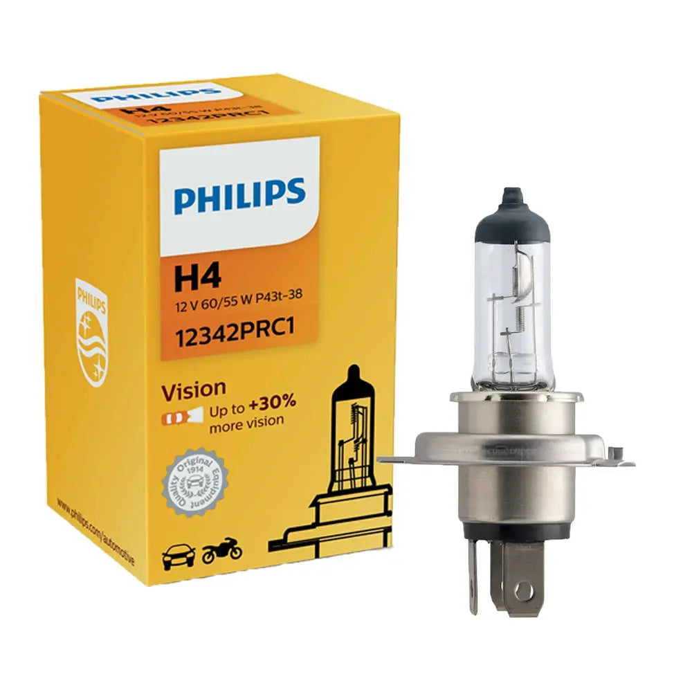 H4 12V 60/55W P43t-38 Vision +30% 1 St. Philips - Samsuns Group