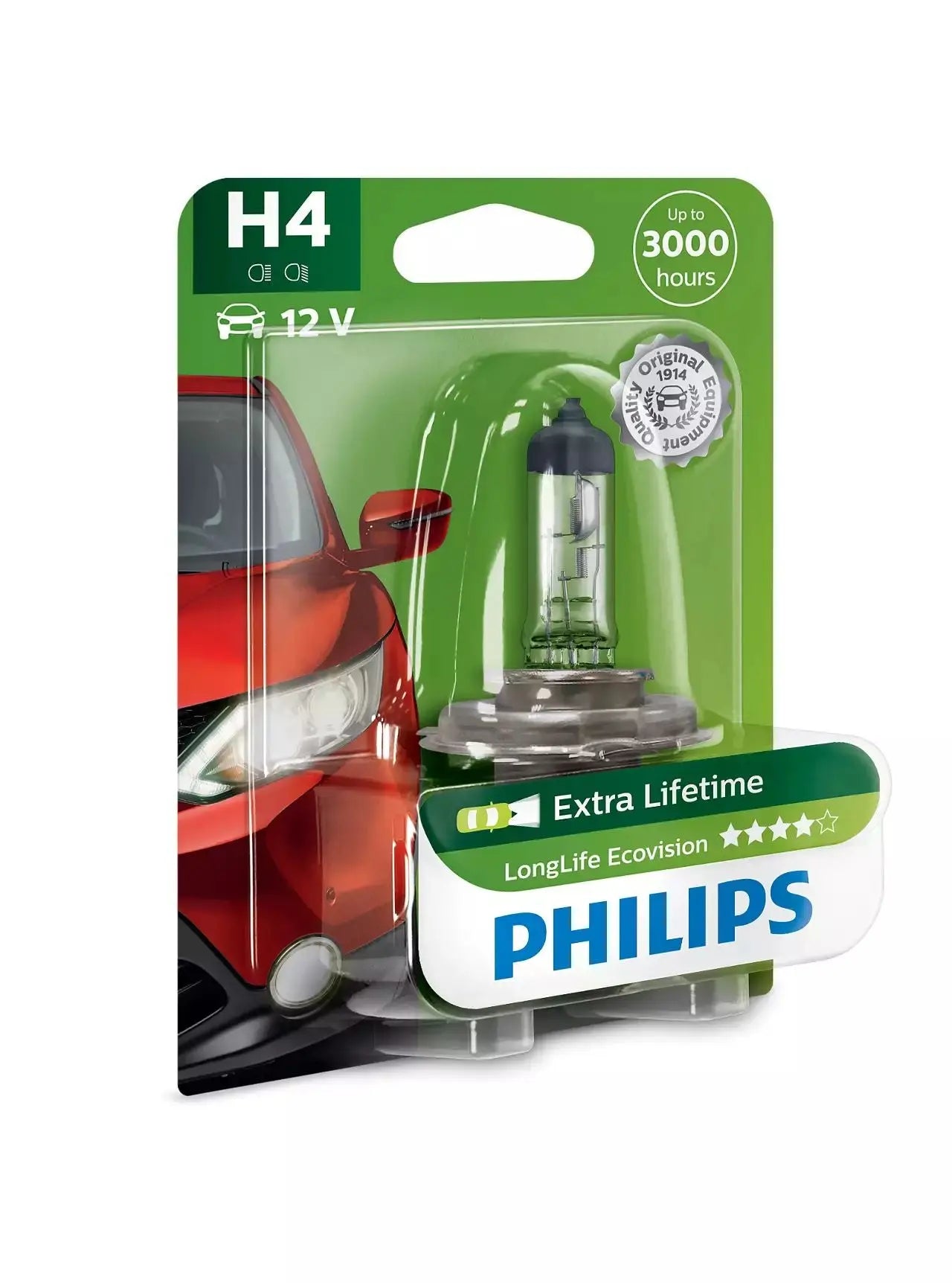 H4 12V 60/55W P43t LongLife EcoVision 1 St. Blister Philips - Samsuns Group