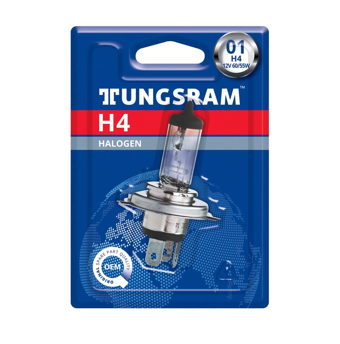 H4 12V 60/55W P43t Standard 1St. Blister Tungsram - Samsuns Group