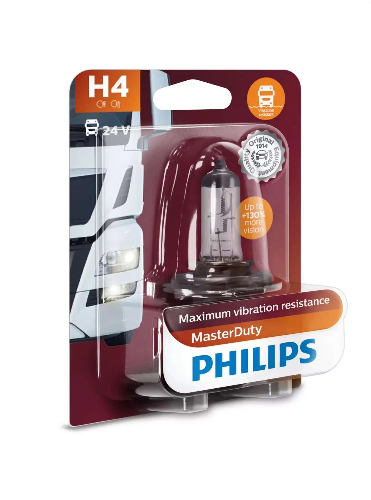 H4 24V 75/70W P43t-38 24V Halogen MasterDuty 1St Philips - Samsuns Group