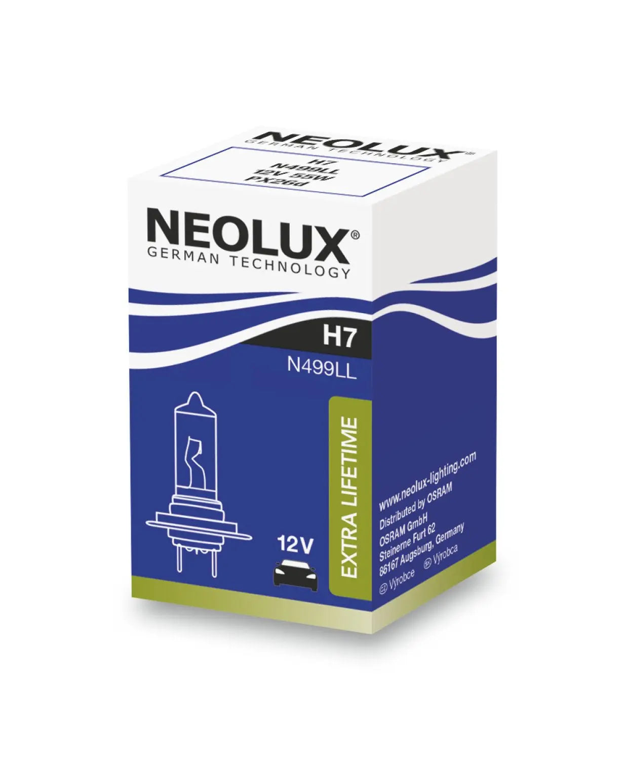 H7 12V 55W PX26d Extra Lifetime 1 St. NEOLUX - Samsuns Group