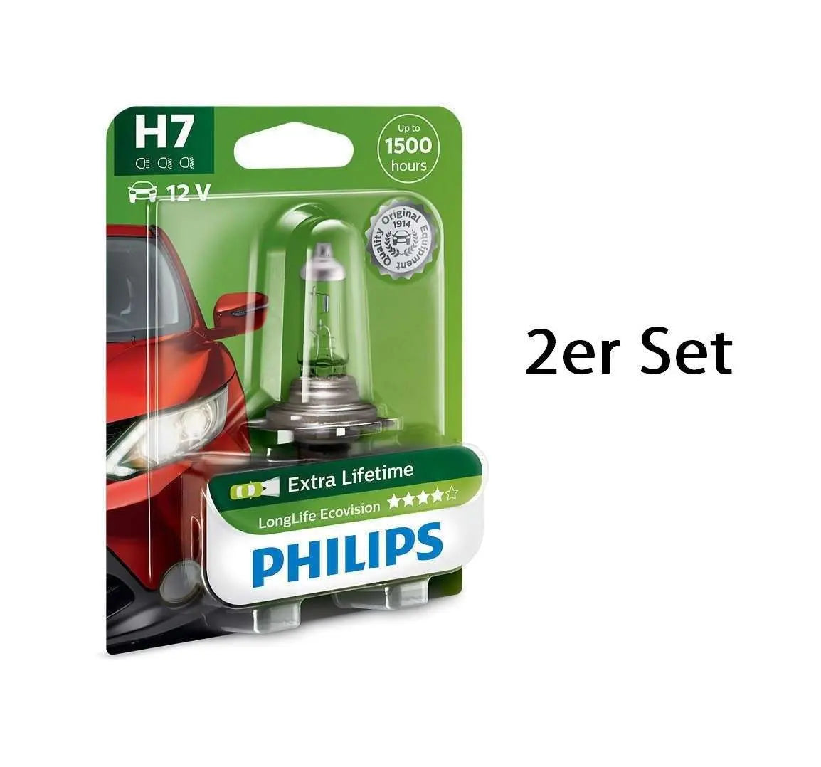 H7 12V 55W PX26d LongLife EcoVision 1 St. Blister Philips - Samsuns Group