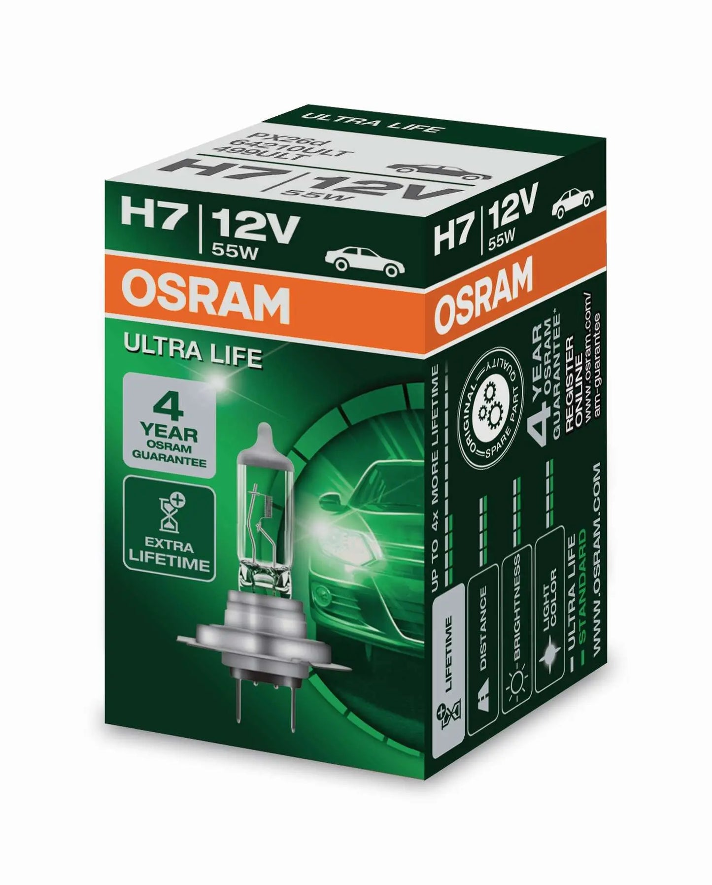 H7 12V 55W PX26d ULTRA LIFE 4 Jahre Garantie 1 St. Faltschachtel OSRAM - Samsuns Group