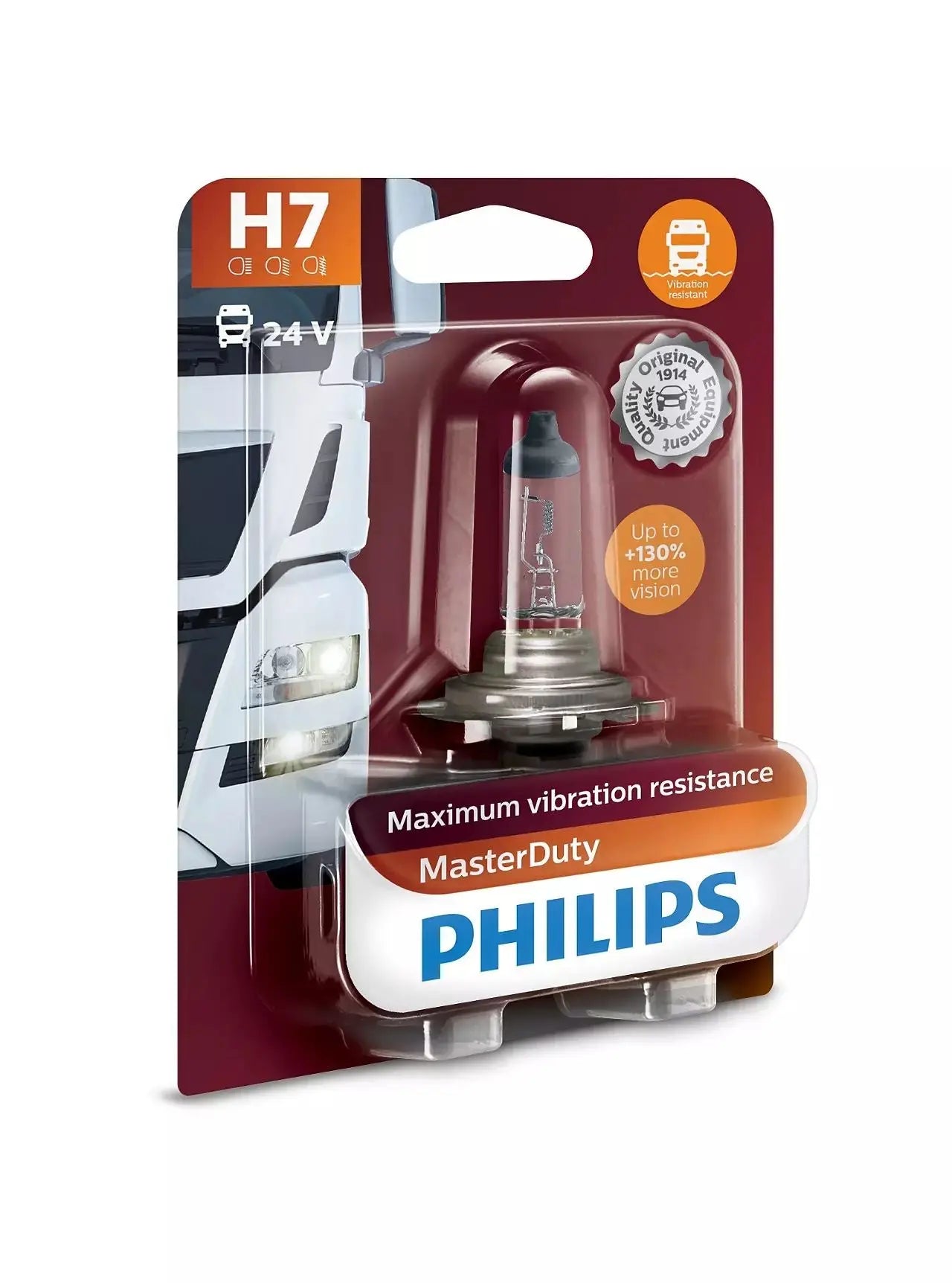 H7 24V 70W PX26d MasterDuty 1 St. Blister Philips - Samsuns Group