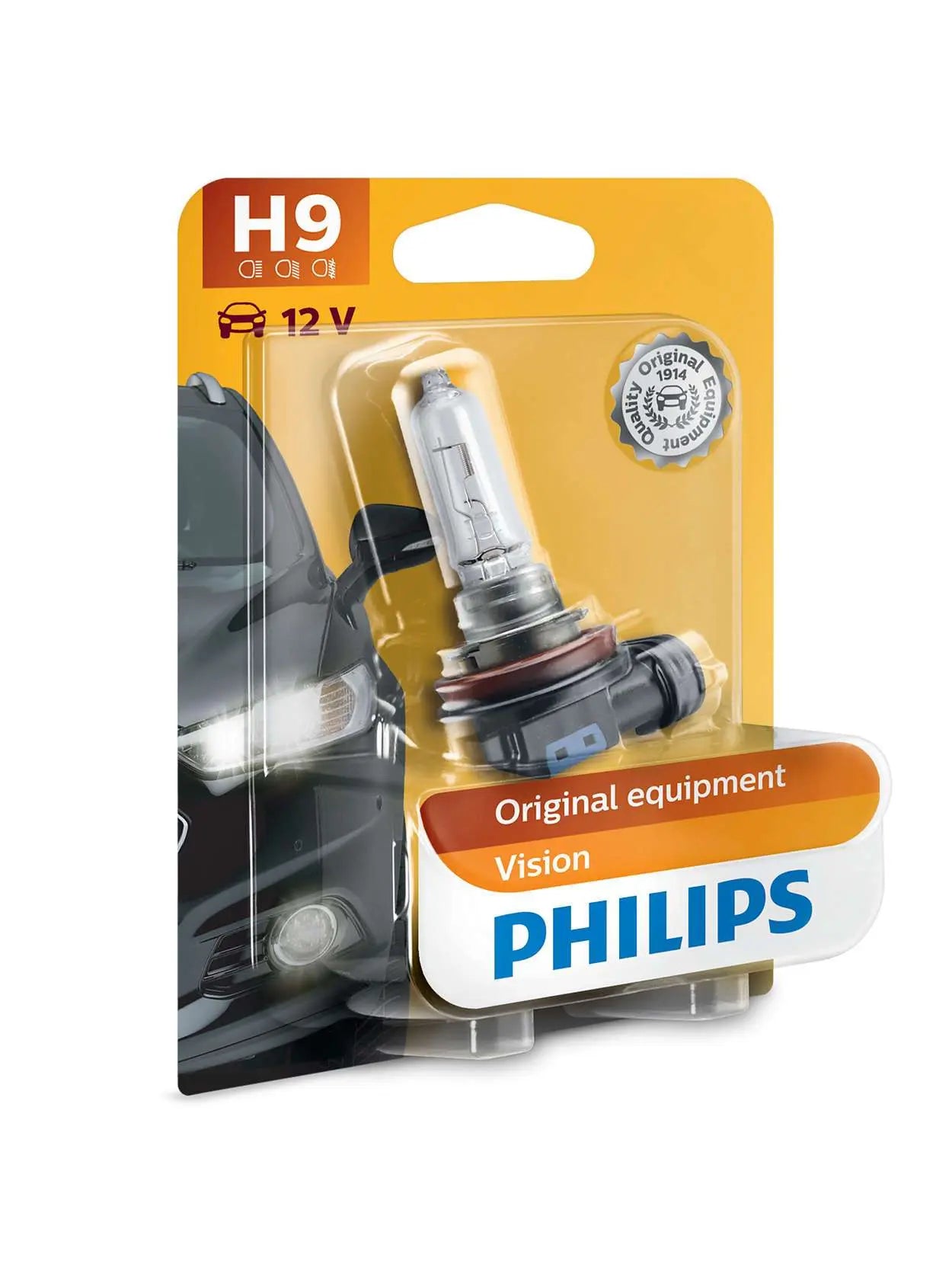 H9 12V 65W PGJ19-5 Vision Original equipment 1 St. Philips - Samsuns Group