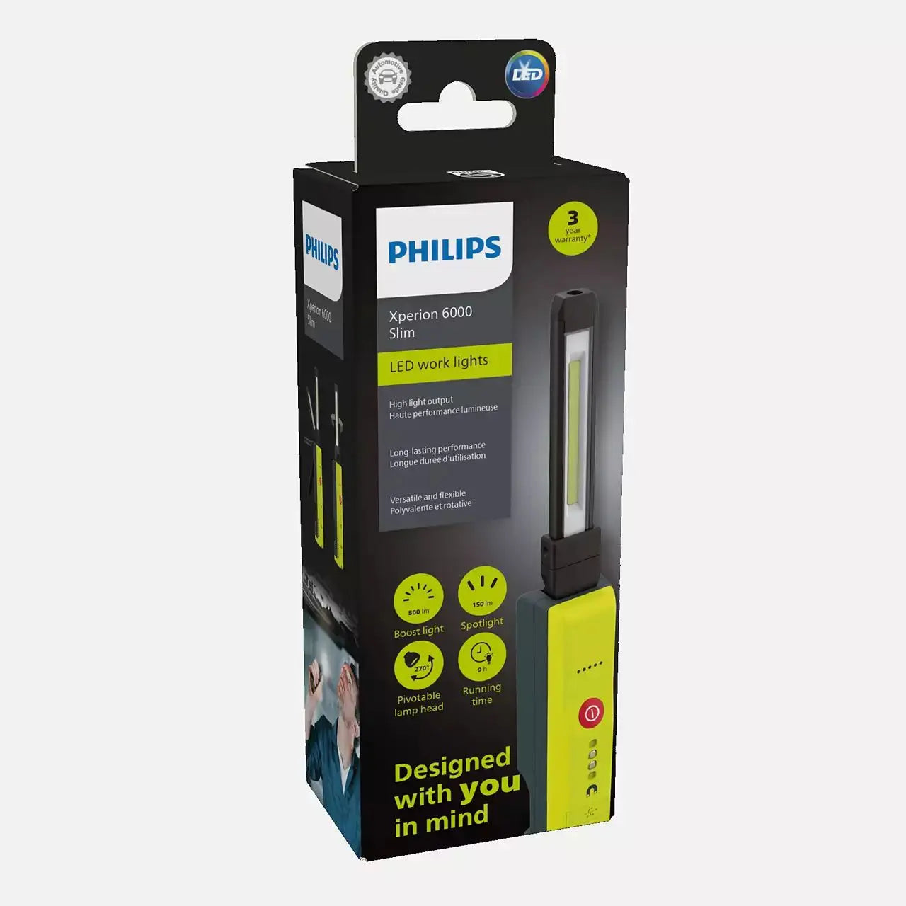 LED Inspektion Werkstattlampe Xperion 6000 110-240V EU plug 1st. Philips - Samsuns Group