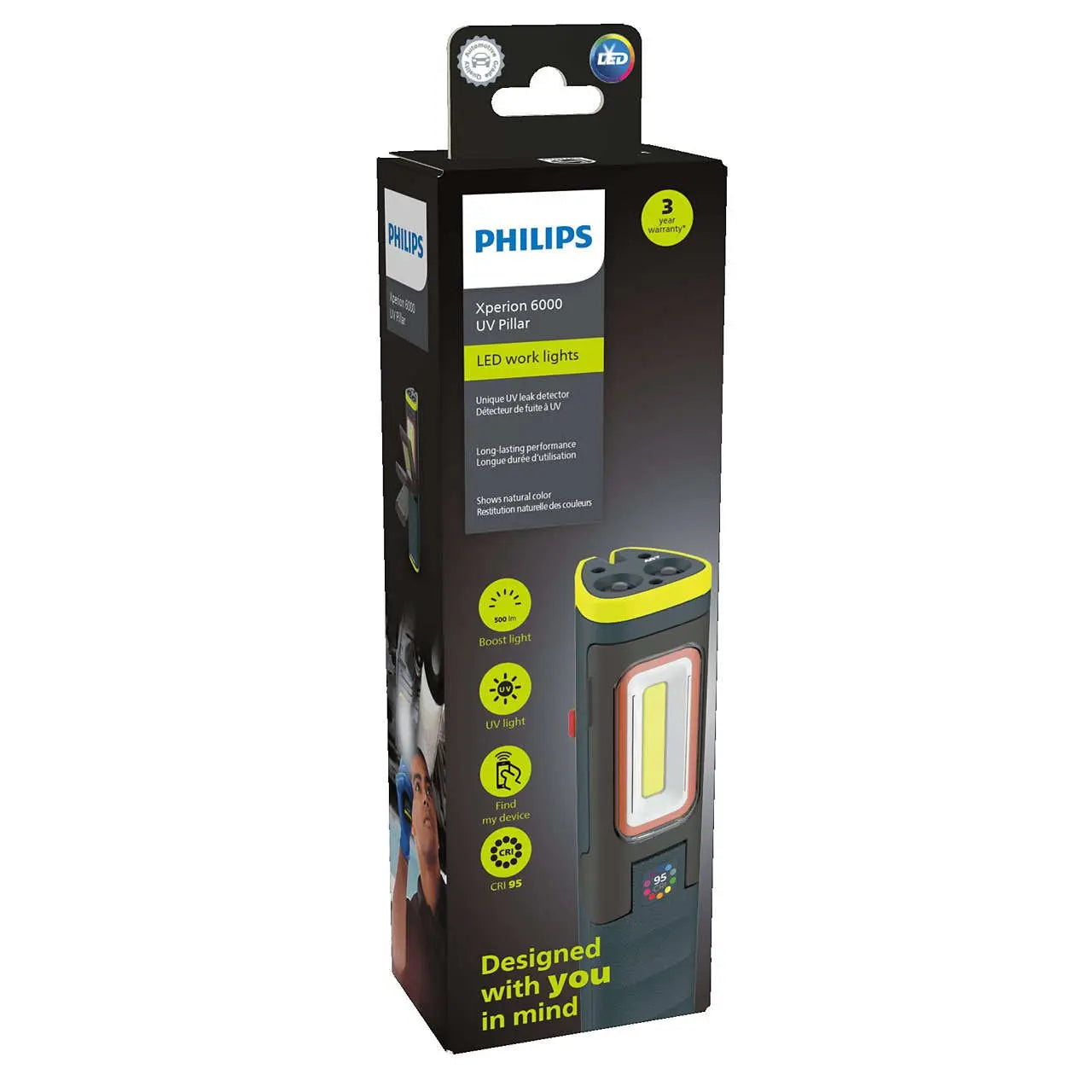 LED Wekstattlampe Xperion 6000 UV Pillar Kabellos 220V 1st. Philips - Samsuns Group