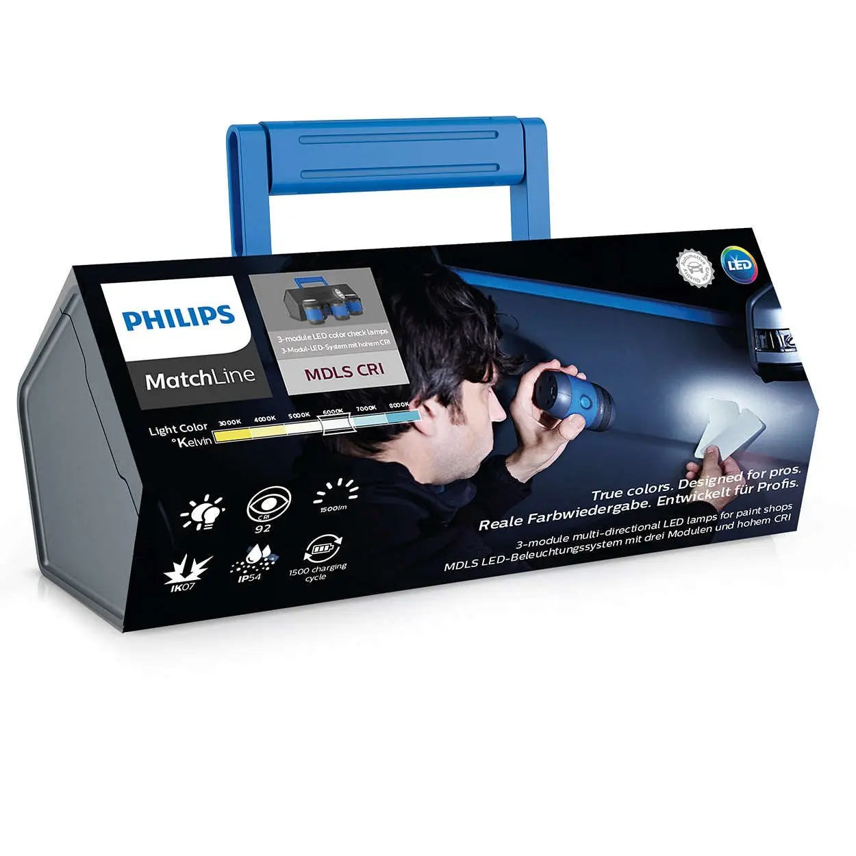 LED Werkstattlampe MDLS CRI True colors Multidirektionales Beleuchtungssystem für Lakierer Philips - Samsuns Group