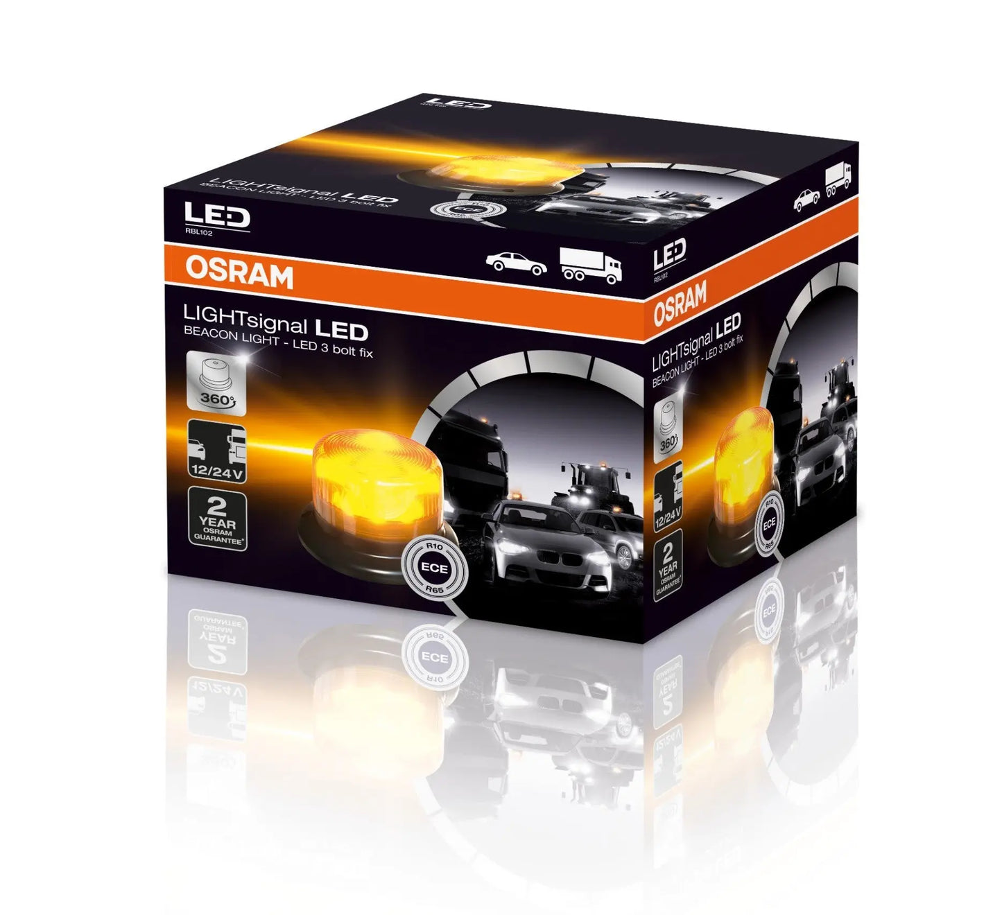 LIGHTsignal LED BEACON LIGHT 360° Rundumkennleuchte Warnlicht 12&24V 1St. OSRAM - Samsuns Group
