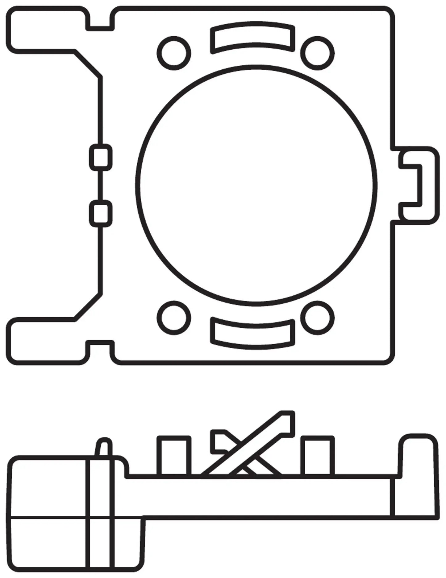 Montagehalterung Adapter DA02 für NIGHT BREAKER LED H7-LED Focus 2 St. OSRAM - Samsuns Group