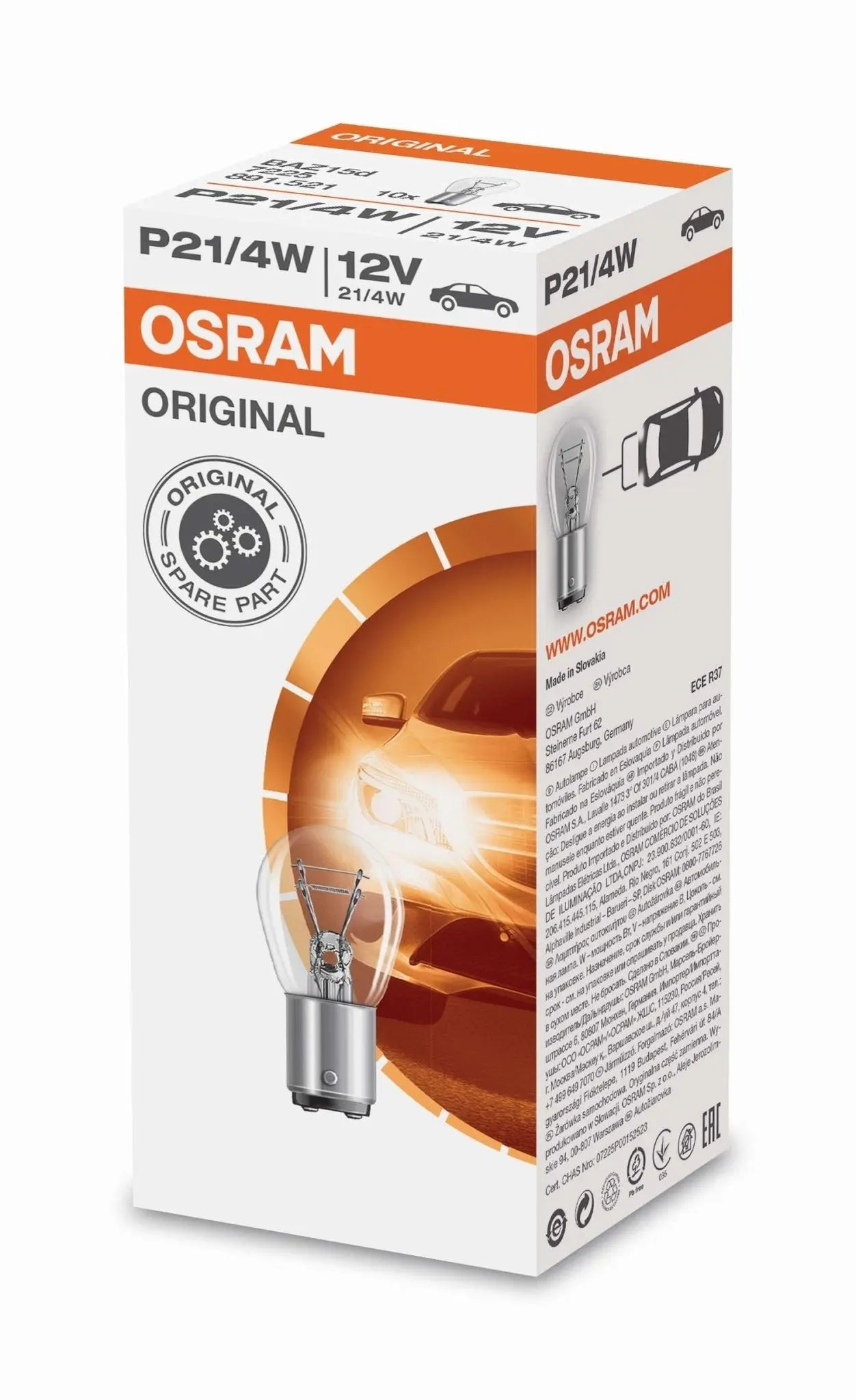 P21/4W 12V 21/4W BAZ15d 1st. OSRAM - Samsuns Group