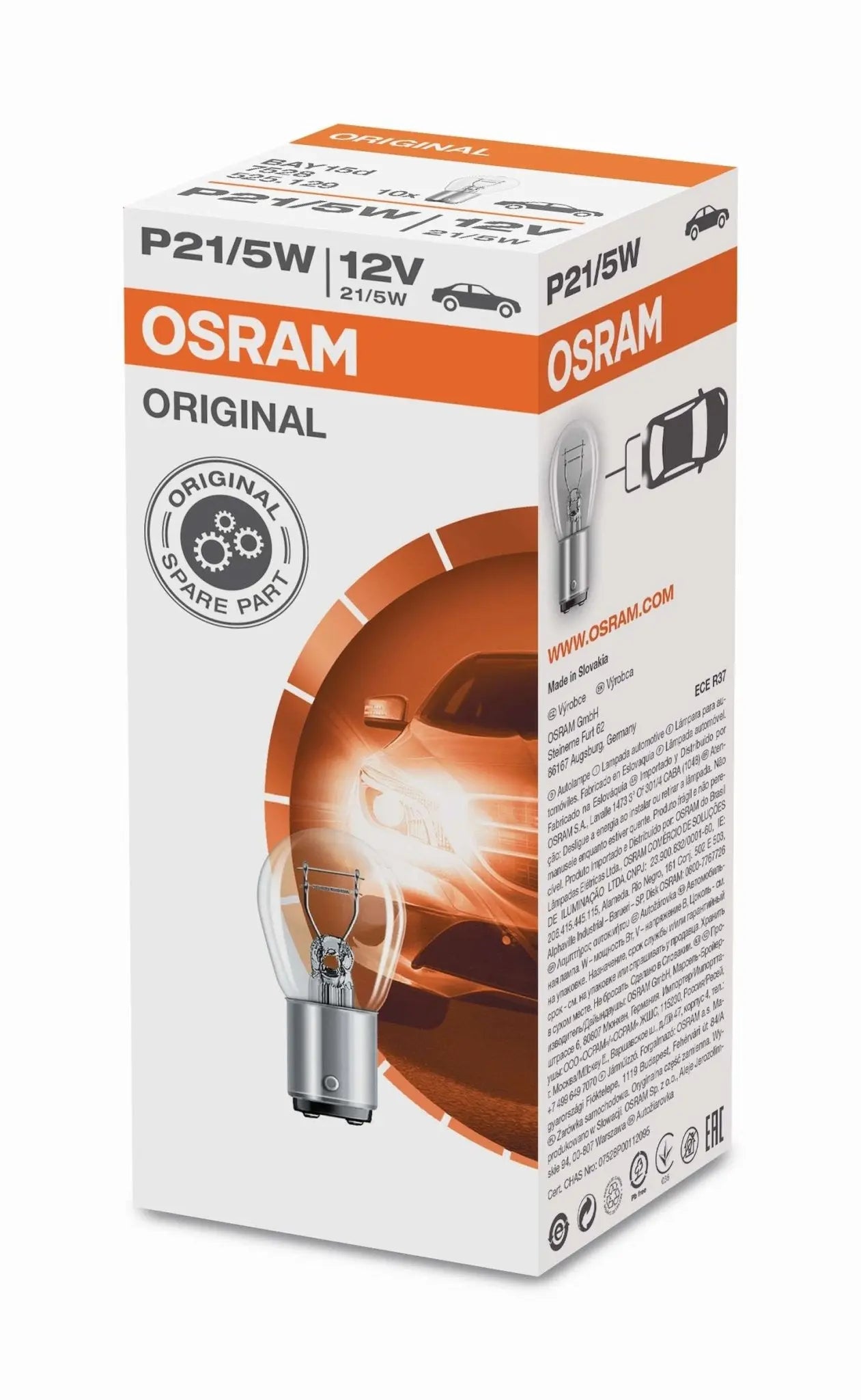 P21/5W 12V 21/5W BAY15d 1st. OSRAM - Samsuns Group