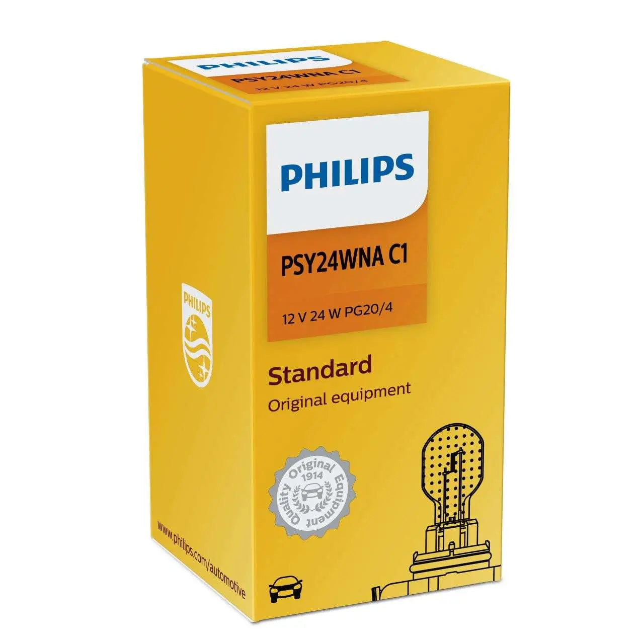 PSY24W 12V 24W PG20/4 gelb 1 St. Philips - Samsuns Group