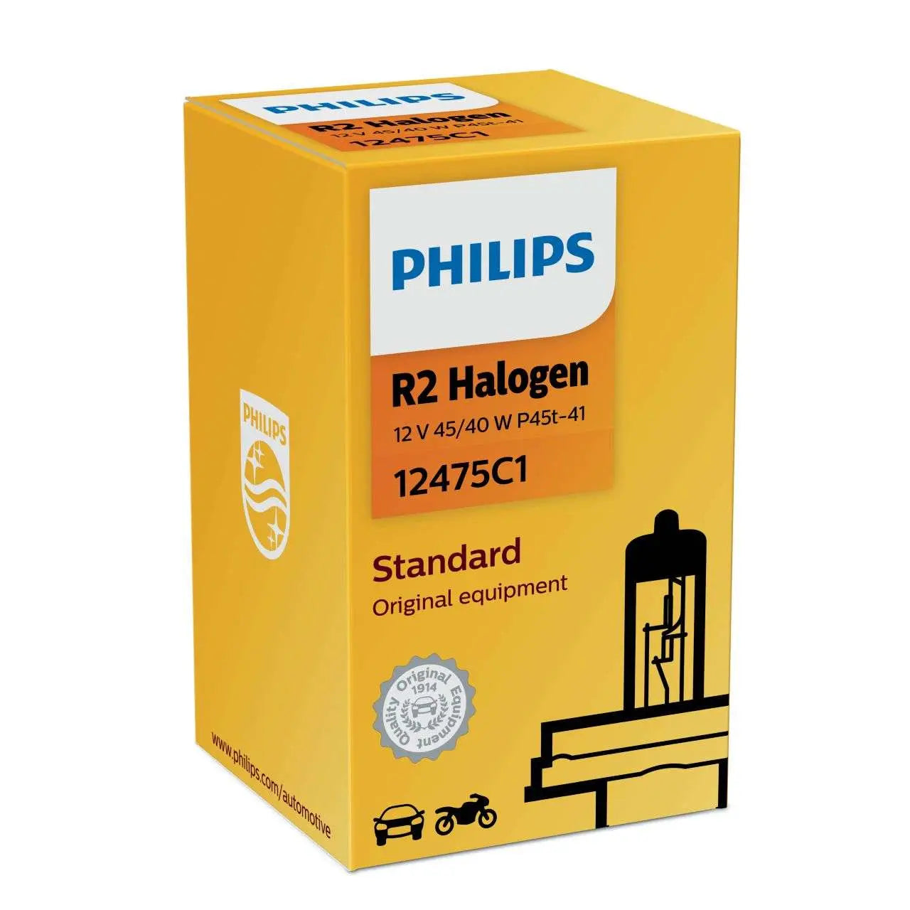 R2 12V 45/40W P45t-41 12V Halogen Visio 1St Philips - Samsuns Group