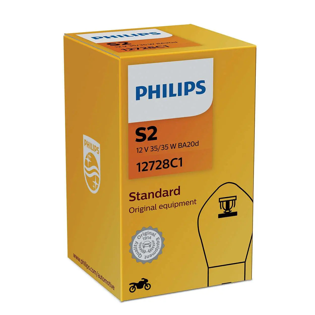 S2 12V 35/35W BA20d Original Equipment 1st. Philips - Samsuns Group