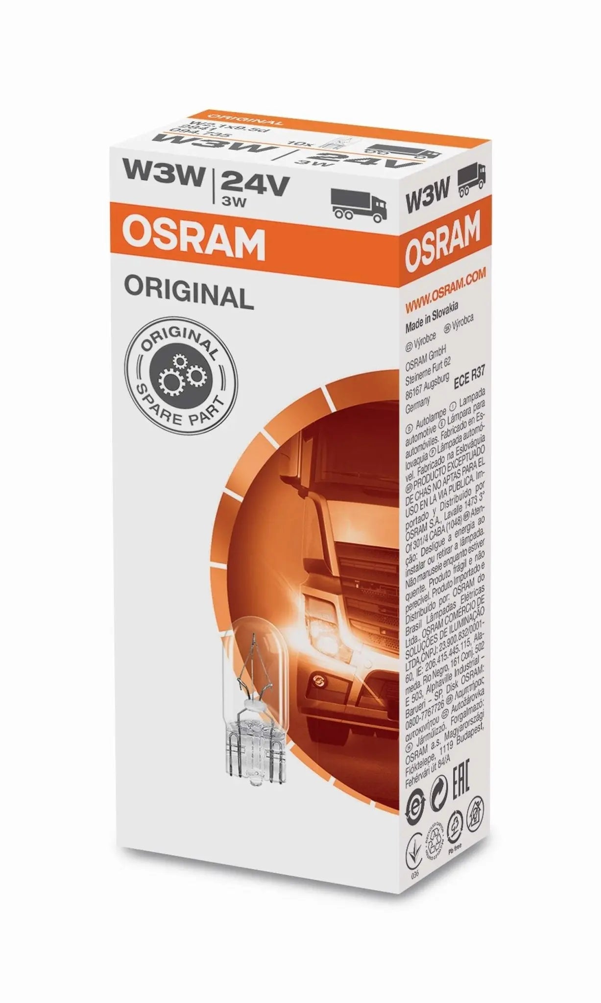 W3W 24V 3W W2.19.5d Original Faltschachtel OSRAM - Samsuns Group