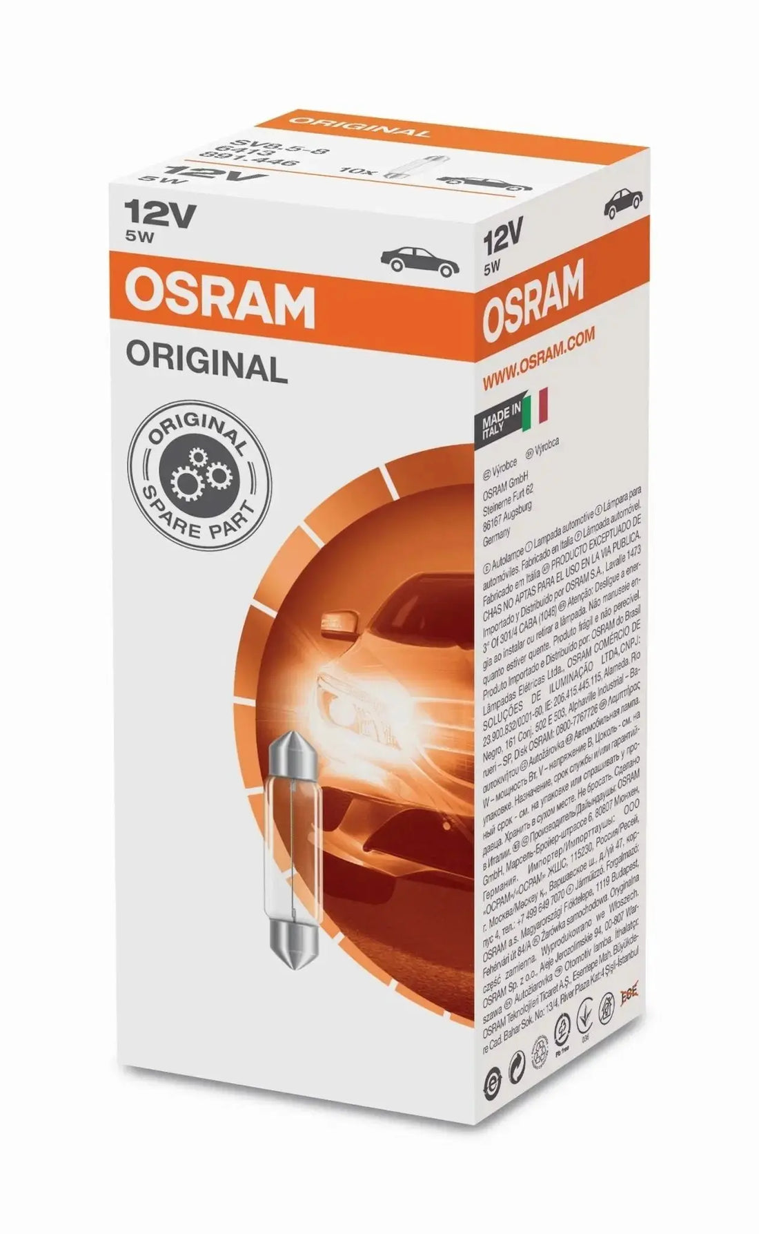 5W 41mm Soffitte Faltschachtel 12V Original OSRAM