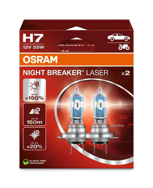 H7 12V 55W PX26d NIGHT BREAKER® LASER +150% mehr Helligkeit: Wie die OSRAM Glühlampe Ihre PKW und LKW Fahrzeugteile Optimiert und Günstig Samsuns Group
