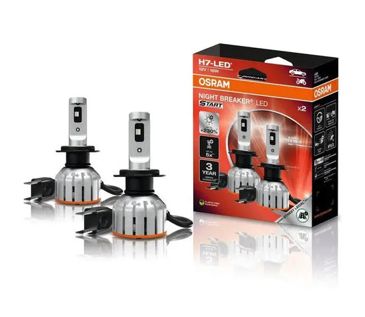 2x H7 12V NIGHT BREAKER LED START +230% StVZO-Konforme LED  OSRAM