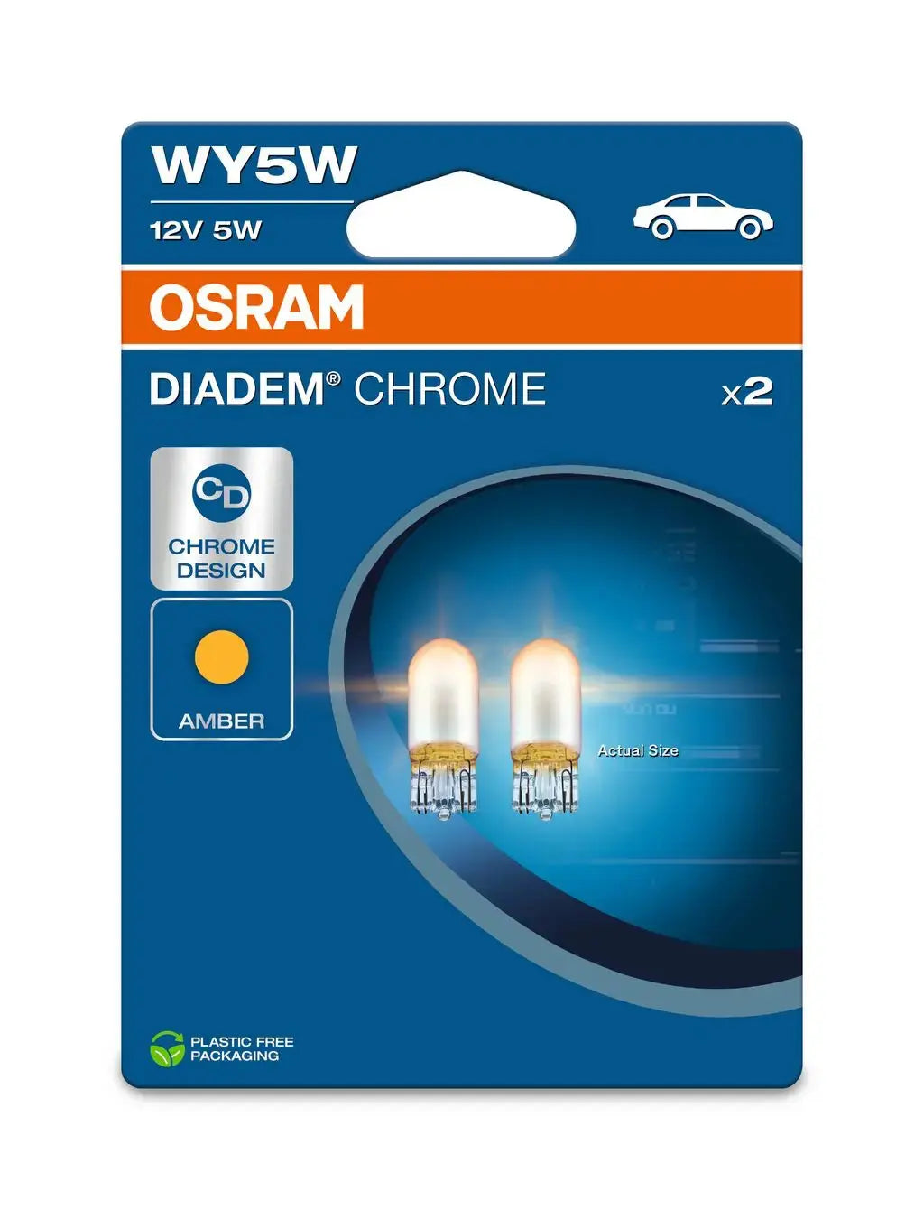 WY5W 12V 5W OSRAM Diadem Chrome NextGen Doppelpack: Die kostengünstige Wahl für Autoteile und KFZ-Teile in PKW LKW und NFZ Samsuns Group