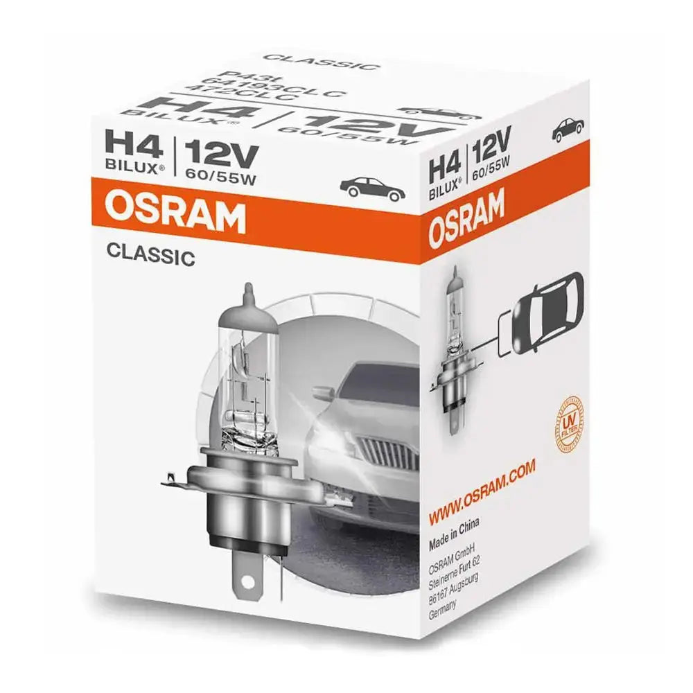 H4 12V 6055W P43t Classic Faltschachtel  OSRAM