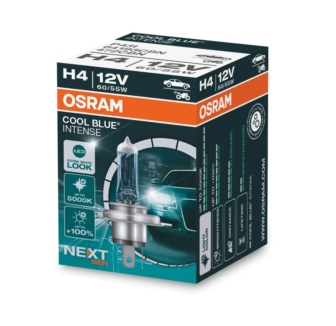 H4 12V 6055W P43t Cool Blue INTENSE NextGen. 5000K +100%  OSRAM