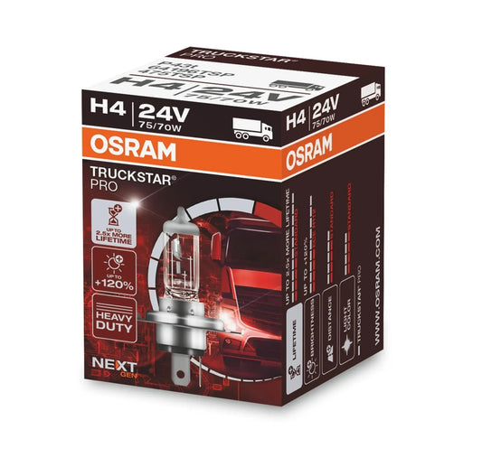 H4 24V 7570W P43t OSRAM TRUCKSTAR® PRO NEXT GEN bis +120% mehr Licht