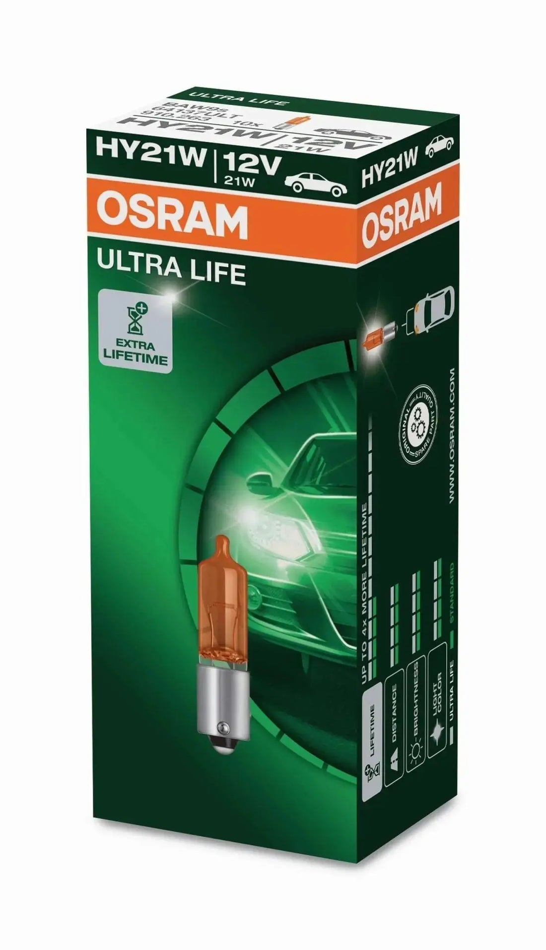 HY21W 12V 21W BAW9s ULTRA LIFE  Faltschachtel OSRAM